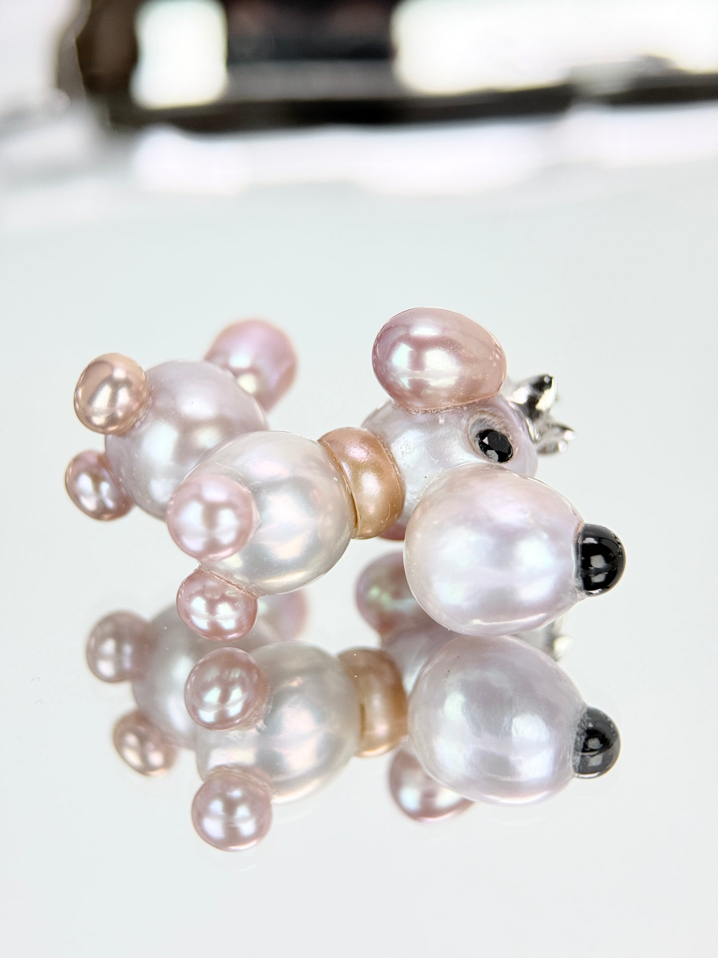 Lila — Pearl Pup | Artisan Baroque Pearl Dog Charm