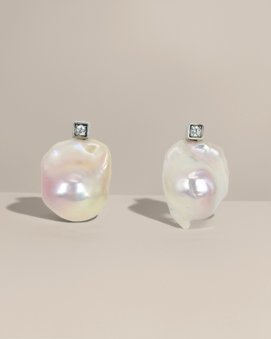 Minori | Baroque freshwater pearl Earrings