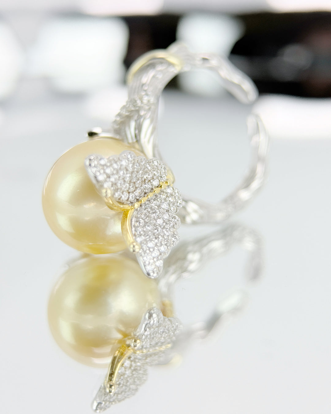 Elysia | South Sea golden pearl Ring