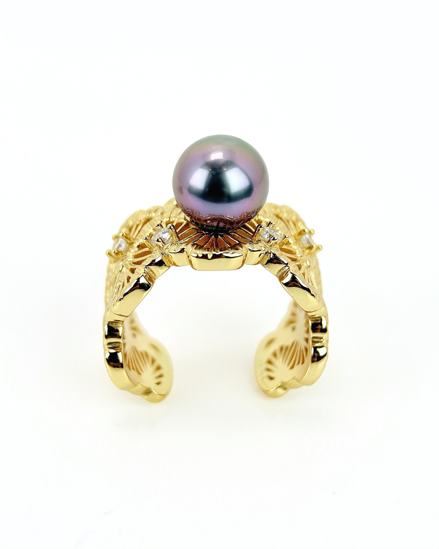 Guipure | Tahitian Pearl Lace Ring