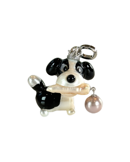 Sunnie — Pearl Pup | Artisan Baroque Pearl Dog Charm