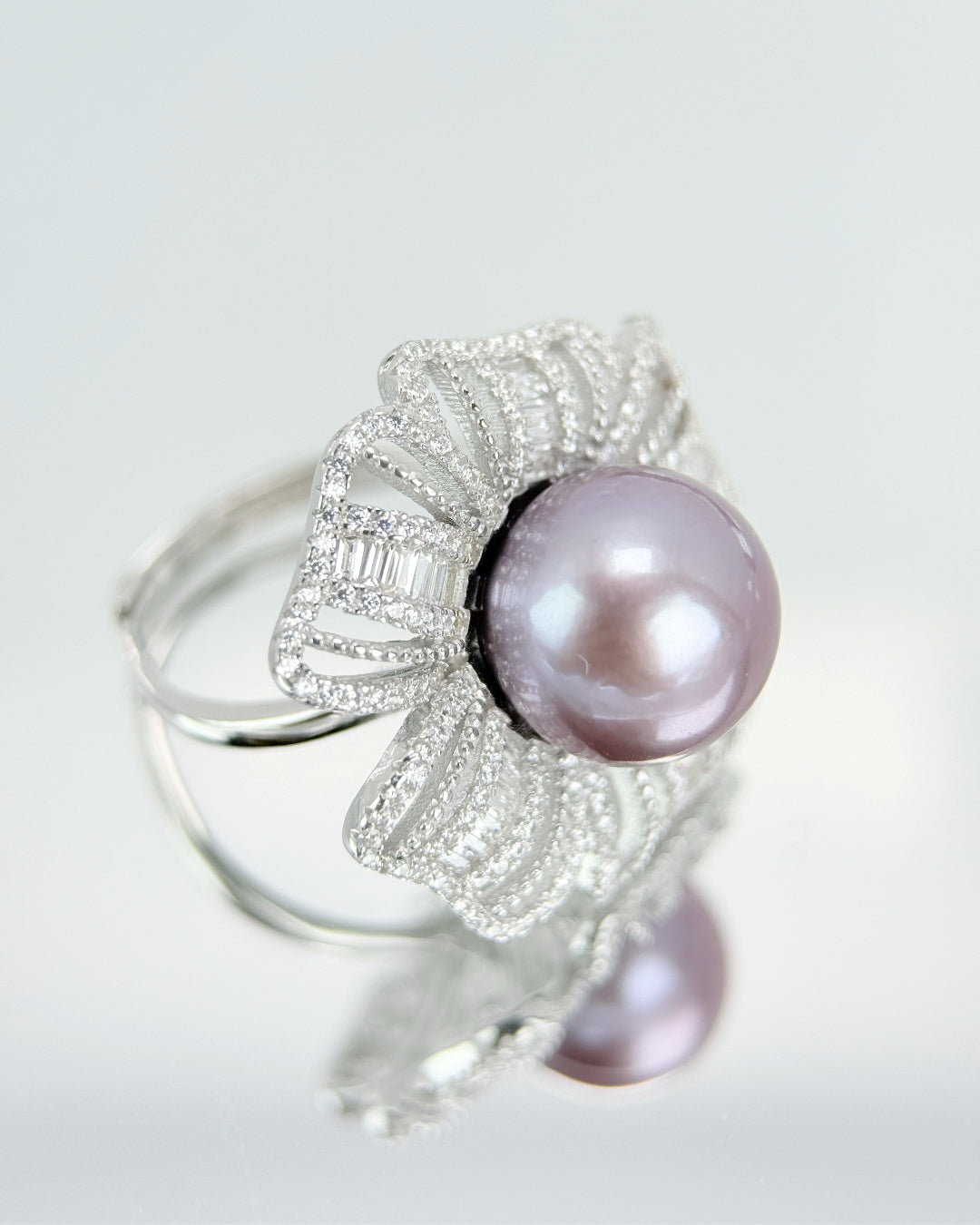 ELODIA | Purple Freshwater Pearl Ring