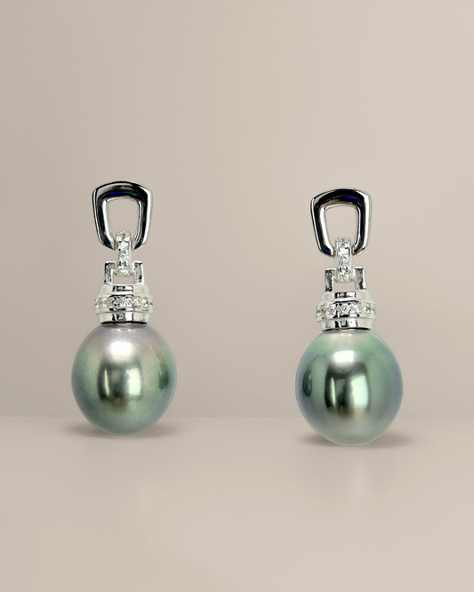 Gravess | Natural Tahitian pearls Earrings