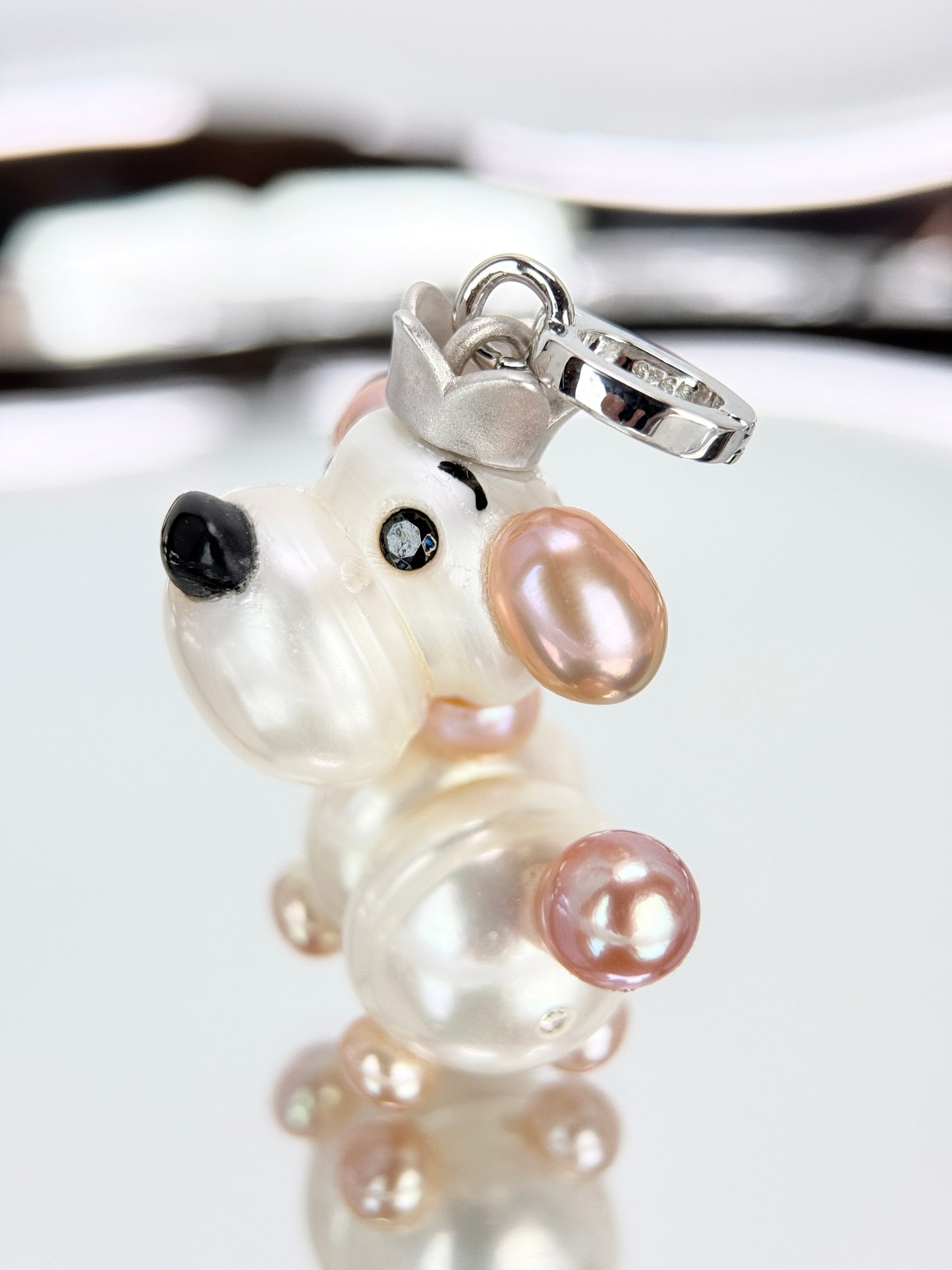 Noel — Pearl Pup | Artisan Baroque Pearl Dog Charm