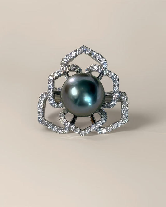 Aurora Bloom | Tahitian Pearl Brooch & Pendant