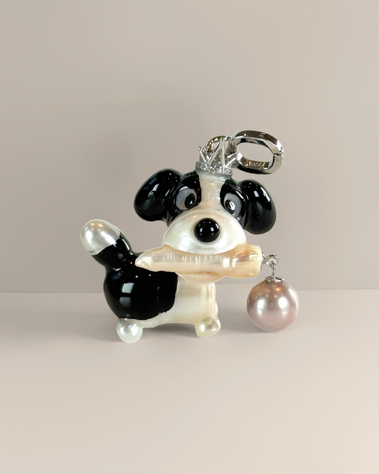 Sunnie — Pearl Pup | Artisan Baroque Pearl Dog Charm