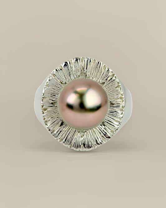 Psyche | Natural Tahitian pearl ring