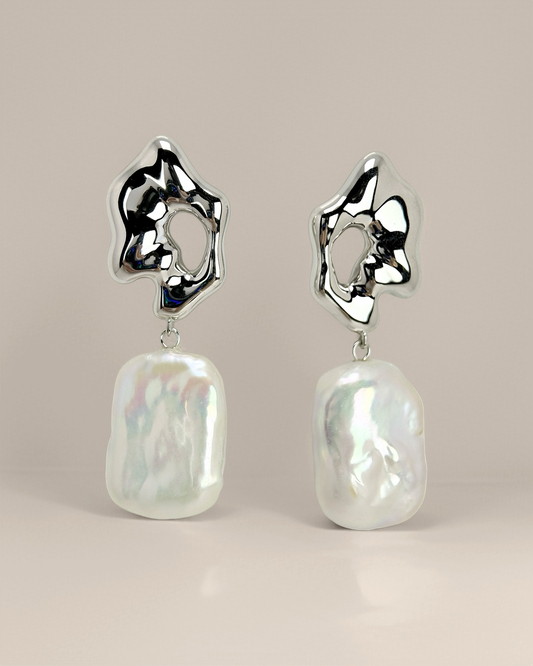 Aurevia | Baroque Freshwater pearl Earrings