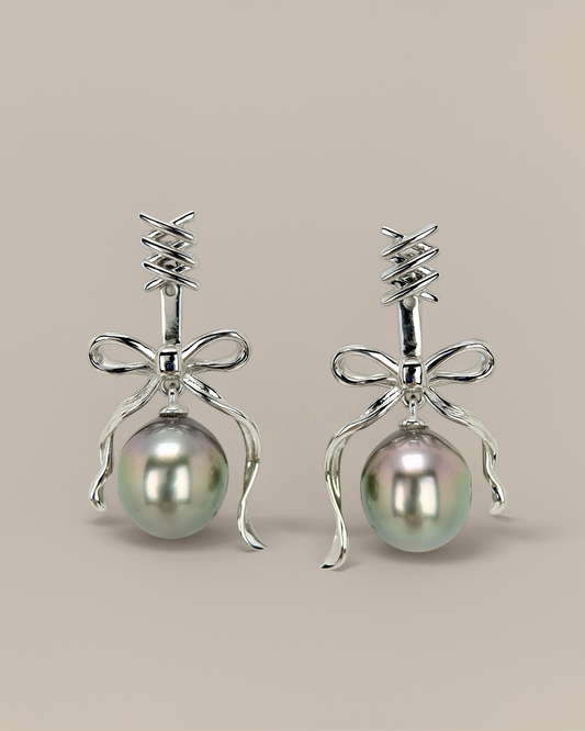 Bowence | Natural Tahitian pearl Earrings