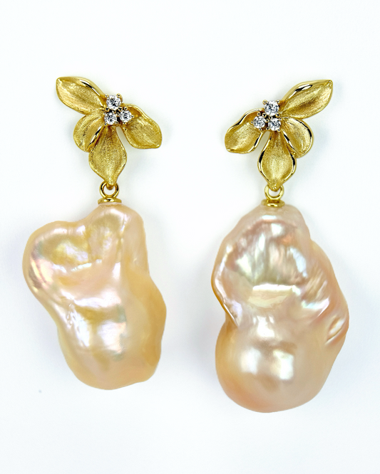 Creamiris | Ivory Bloom Baroque Earrings