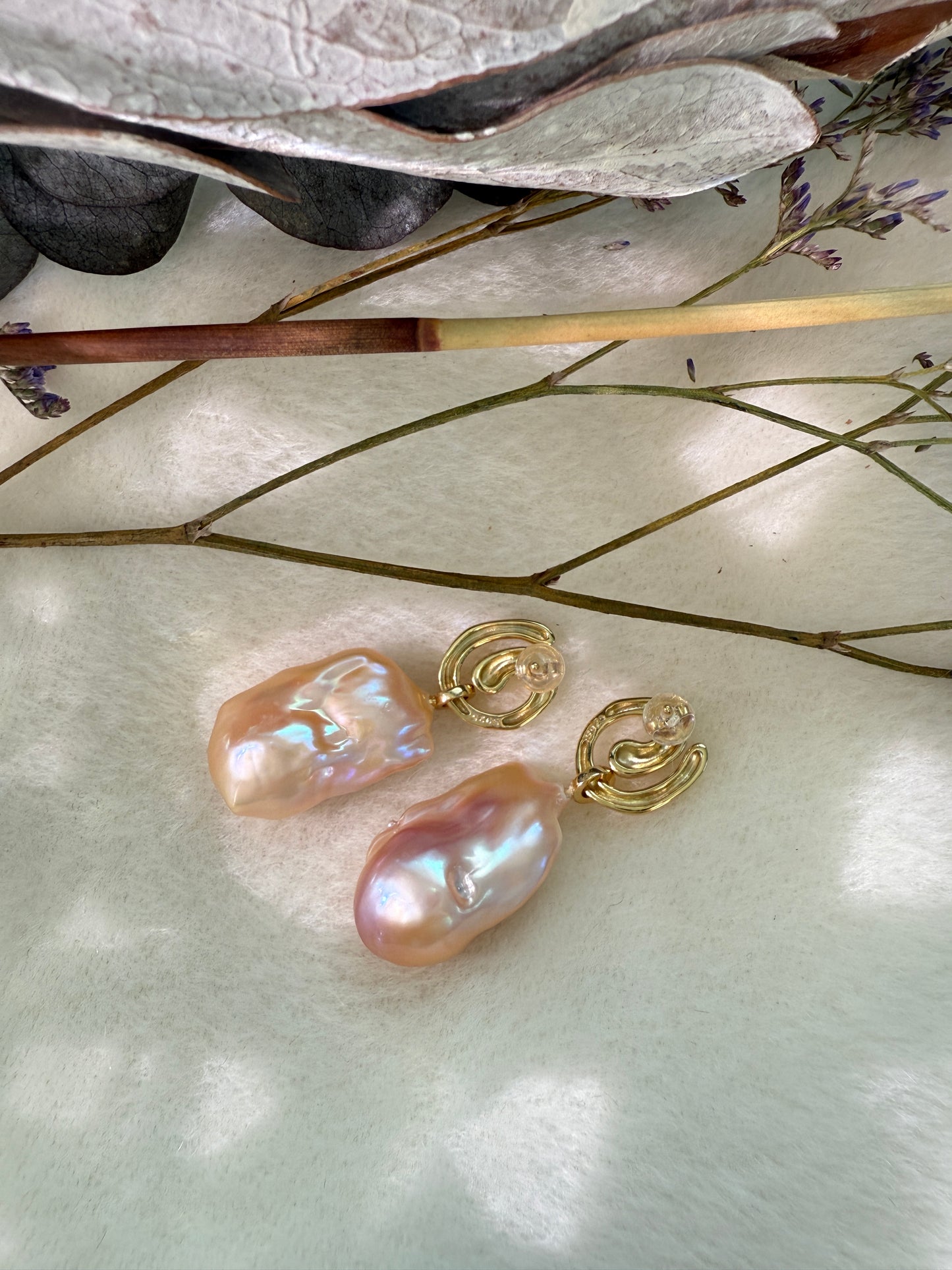 Aurelia | Sculptural Baroque Pearl Earrings