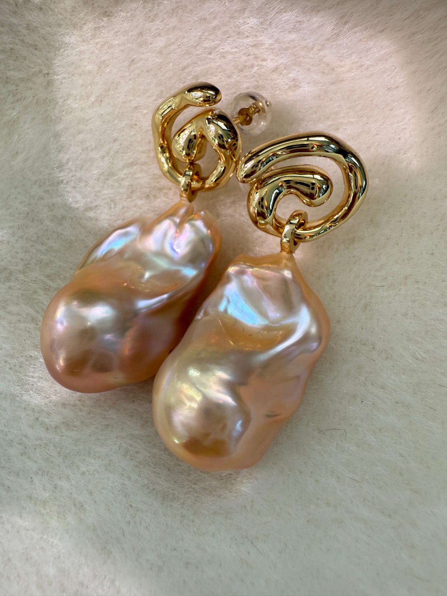 Aurelia | Sculptural Baroque Pearl Earrings